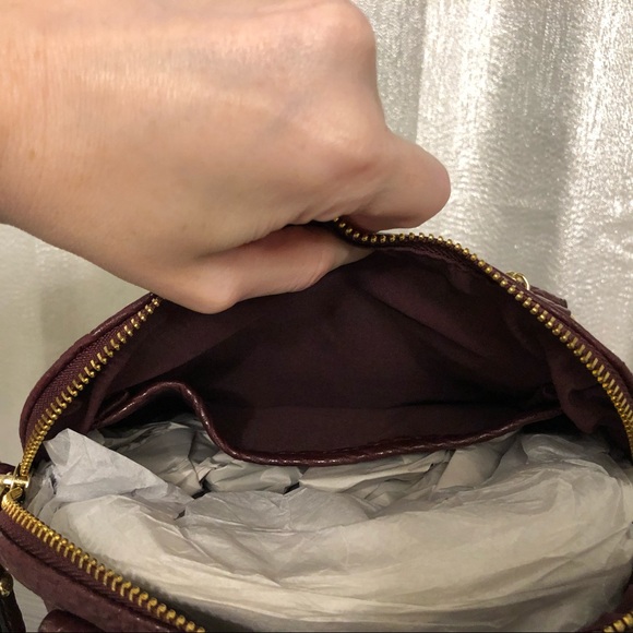 Burgundy Rosetti handbag - Picture 8 of 8